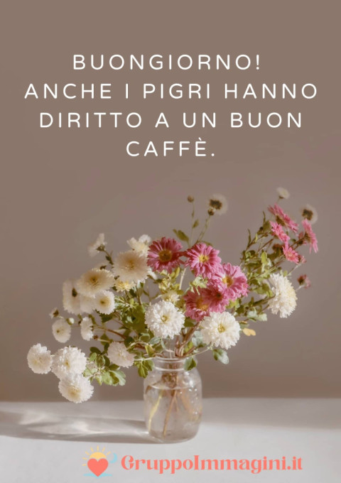 Buongiorno! Anche i pigri hanno diritto a un buon caffè