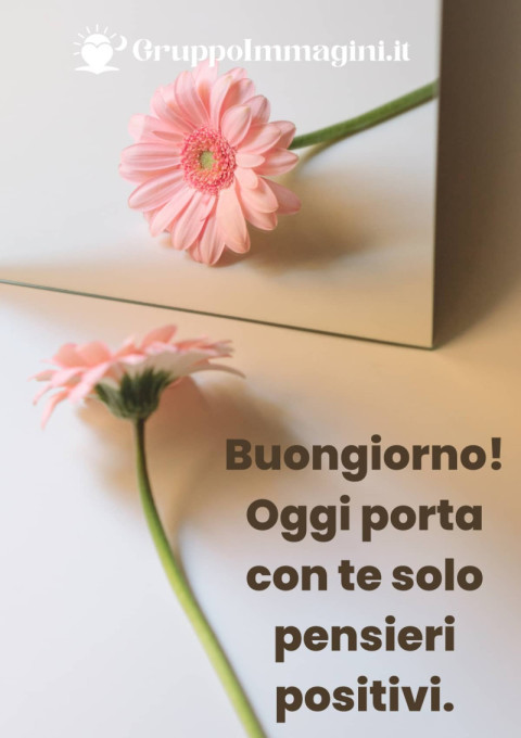 Buongiorno! Oggi porta con te solo pensieri positivi