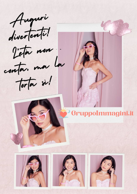 Auguri divertenti! L’età non conta, ma la torta sì!