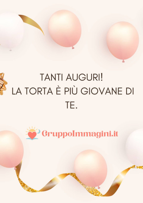 Tanti auguri! La torta è più giovane di te