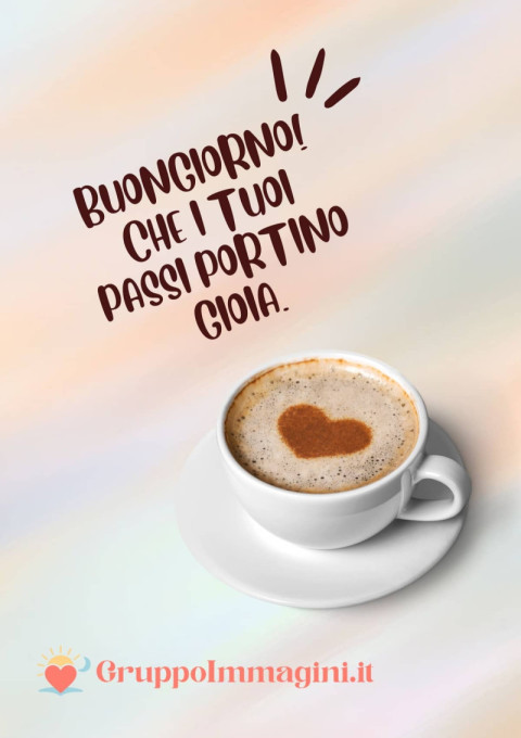 Buongiorno! Che i tuoi passi portino gioia