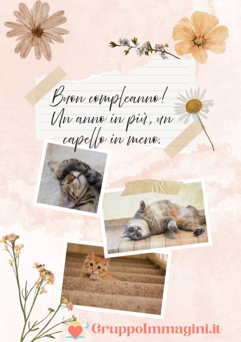 Buon compleanno! Un anno in più, un capello in meno