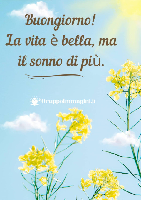 Buongiorno! La vita è bella, ma il sonno di più