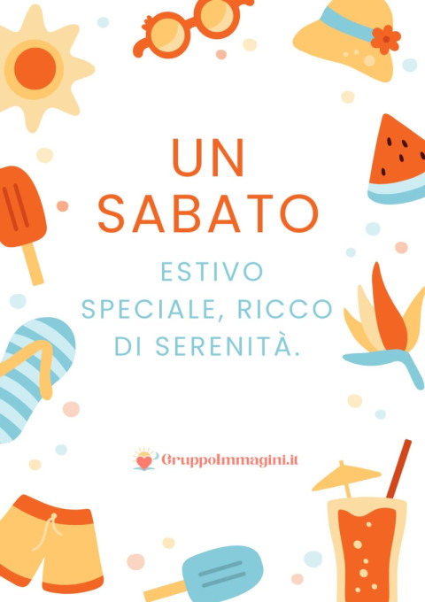 Un sabato estivo speciale, ricco di serenità