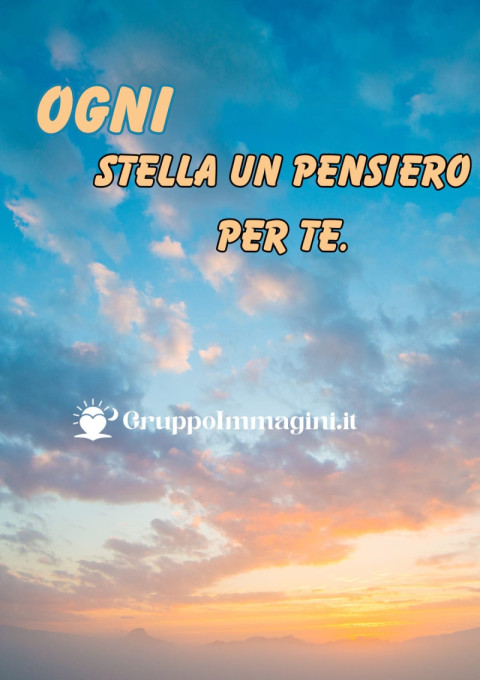 Ogni stella un pensiero per te