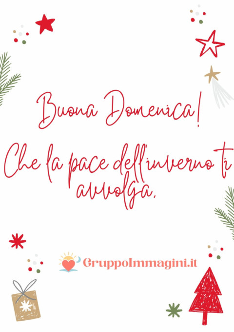 Buona Domenica! Che la pace dell’inverno ti avvolga