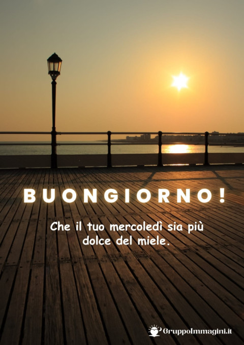 Buongiorno! Che il tuo mercoledì sia più dolce del miele