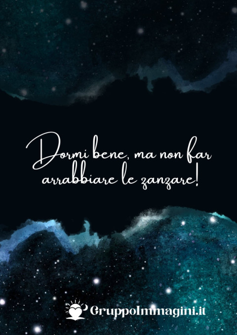 Dormi bene, ma non far arrabbiare le zanzare!