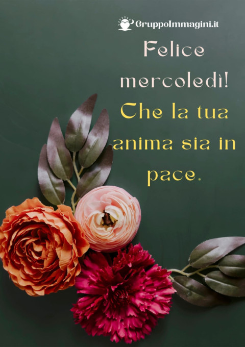Felice mercoledì! Che la tua anima sia in pace