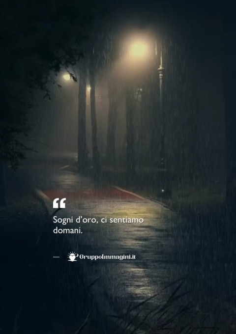 Sogni d’oro, ci sentiamo domani