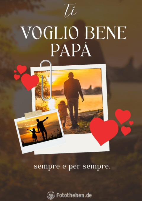 Ti voglio bene papà, sempre e per sempre