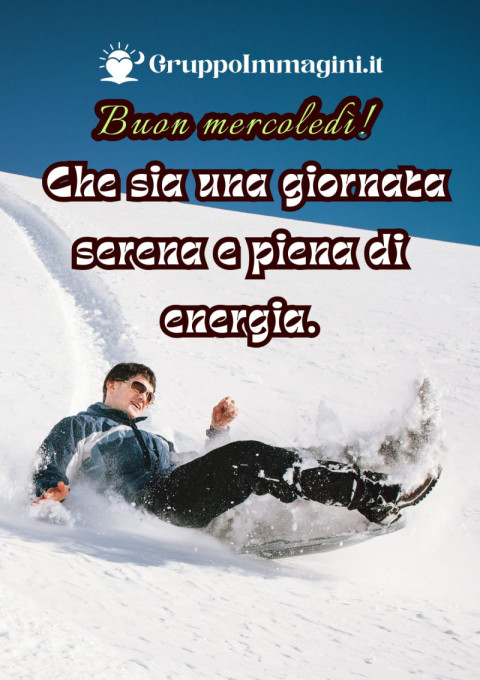 Buon mercoledì! Che sia una giornata serena e piena di energia