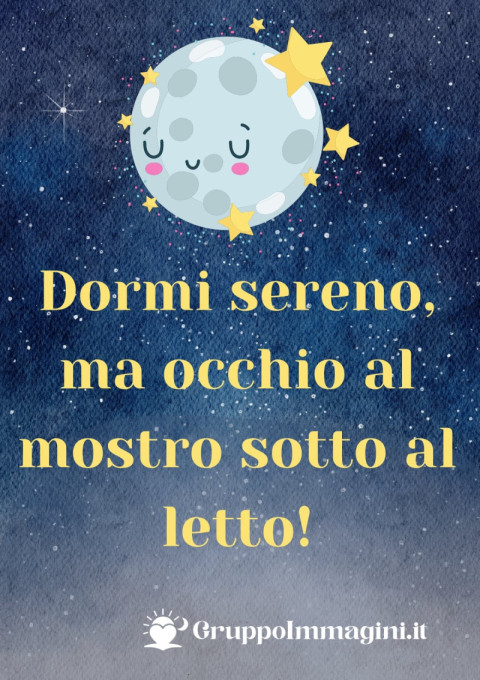 Dormi sereno, ma occhio al mostro sotto al letto!