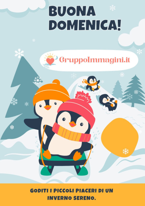 Buona Domenica! Goditi i piccoli piaceri di un inverno sereno