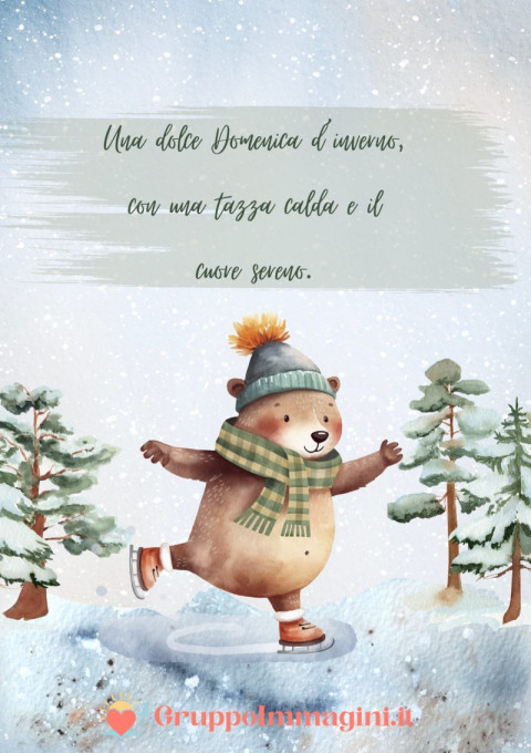 Una dolce Domenica d’inverno, con una tazza calda e il cuore sereno