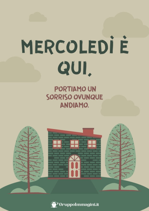 Mercoledì è qui, portiamo un sorriso ovunque andiamo