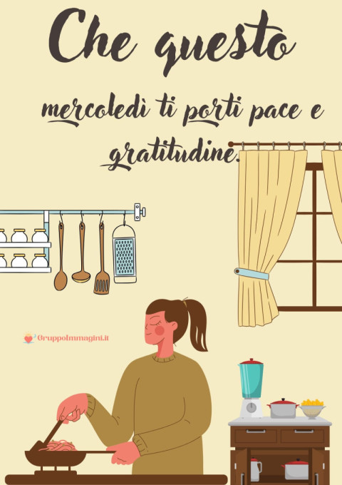 Che questo mercoledì ti porti pace e gratitudine