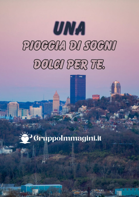 Una pioggia di sogni dolci per te
