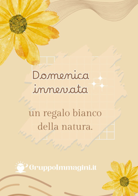 Domenica innevata un regalo bianco della natura