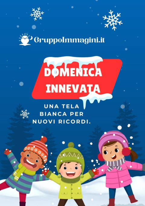 Domenica innevata una tela bianca per nuovi ricordi