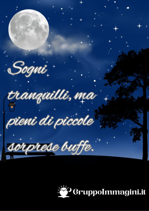 Sogni tranquilli, ma pieni di piccole sorprese buffe