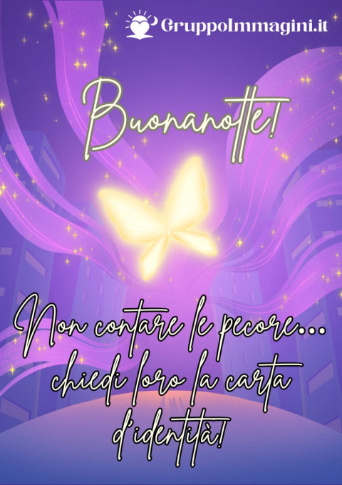 Buonanotte! Non contare le pecore… chiedi loro la carta d’identità!