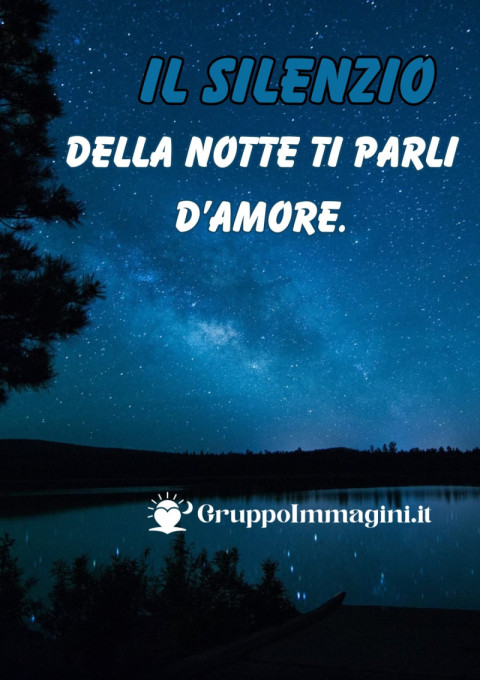 Il silenzio della notte ti parli d’amore
