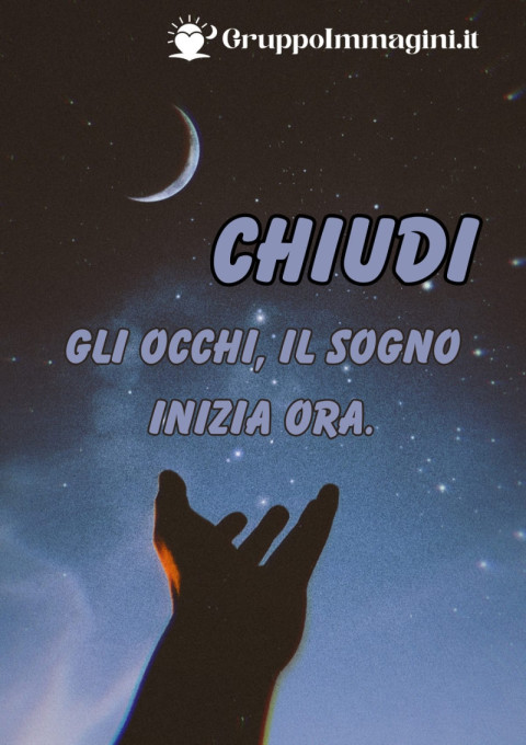 Chiudi gli occhi, il sogno inizia ora