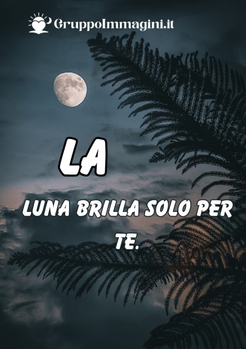La luna brilla solo per te
