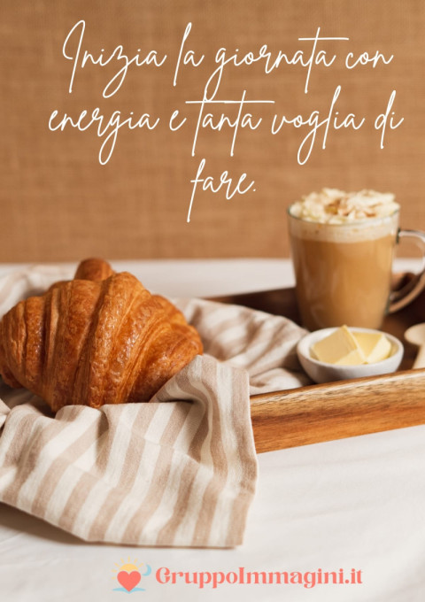 Inizia la giornata con energia e tanta voglia di fare