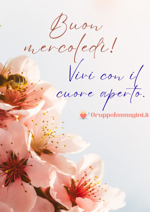 Buon mercoledì! Vivi con il cuore aperto