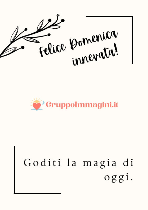 Felice Domenica innevata! Goditi la magia di oggi