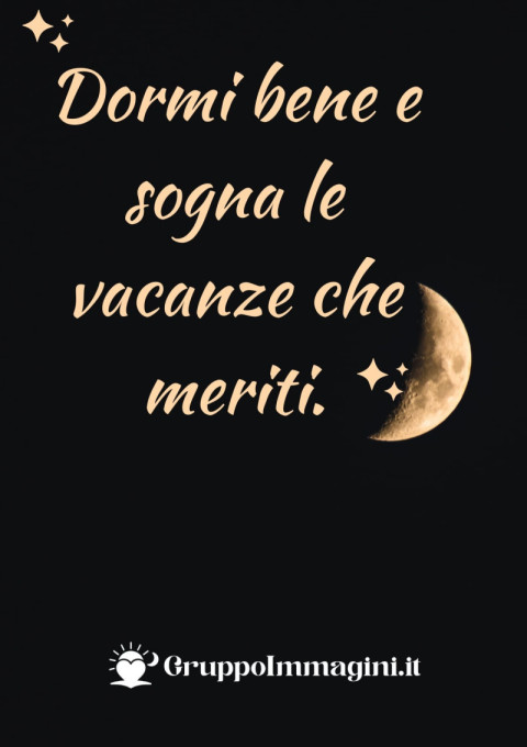 Dormi bene e sogna le vacanze che meriti