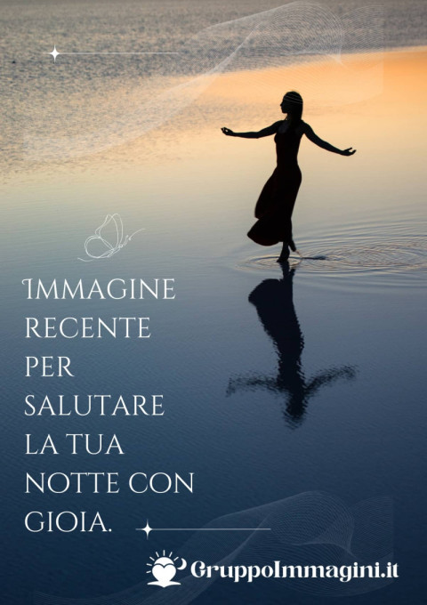 Immagine recente per salutare la tua notte con gioia