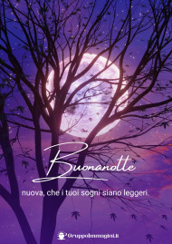 Buonanotte nuova, che i tuoi sogni siano leggeri